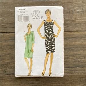 Vogue Pattern V8486 Dress Sewing Pattern UNCUT Sz 6-12